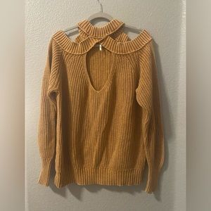 Free People Orange Sweater size Large